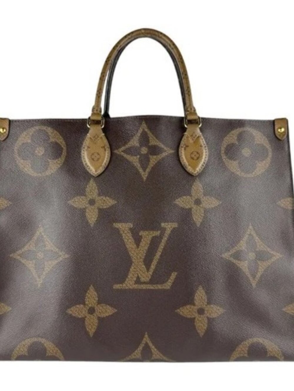 Auth LOUIS VUITTON Monogram Giant On The Go GM Handbag Brown M44576 - z9830